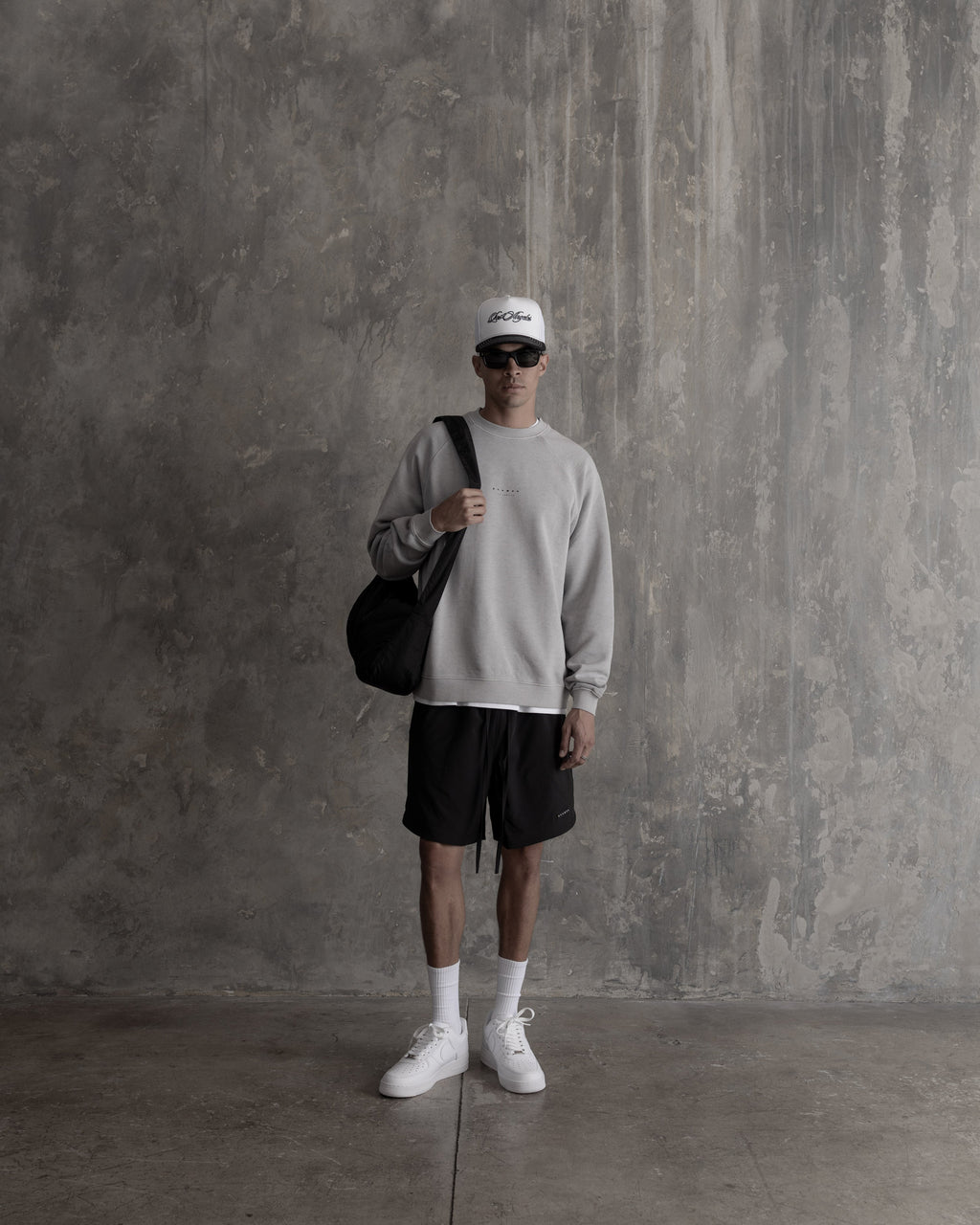 Stack Logo Raglan Crewneck - Vintage Washed