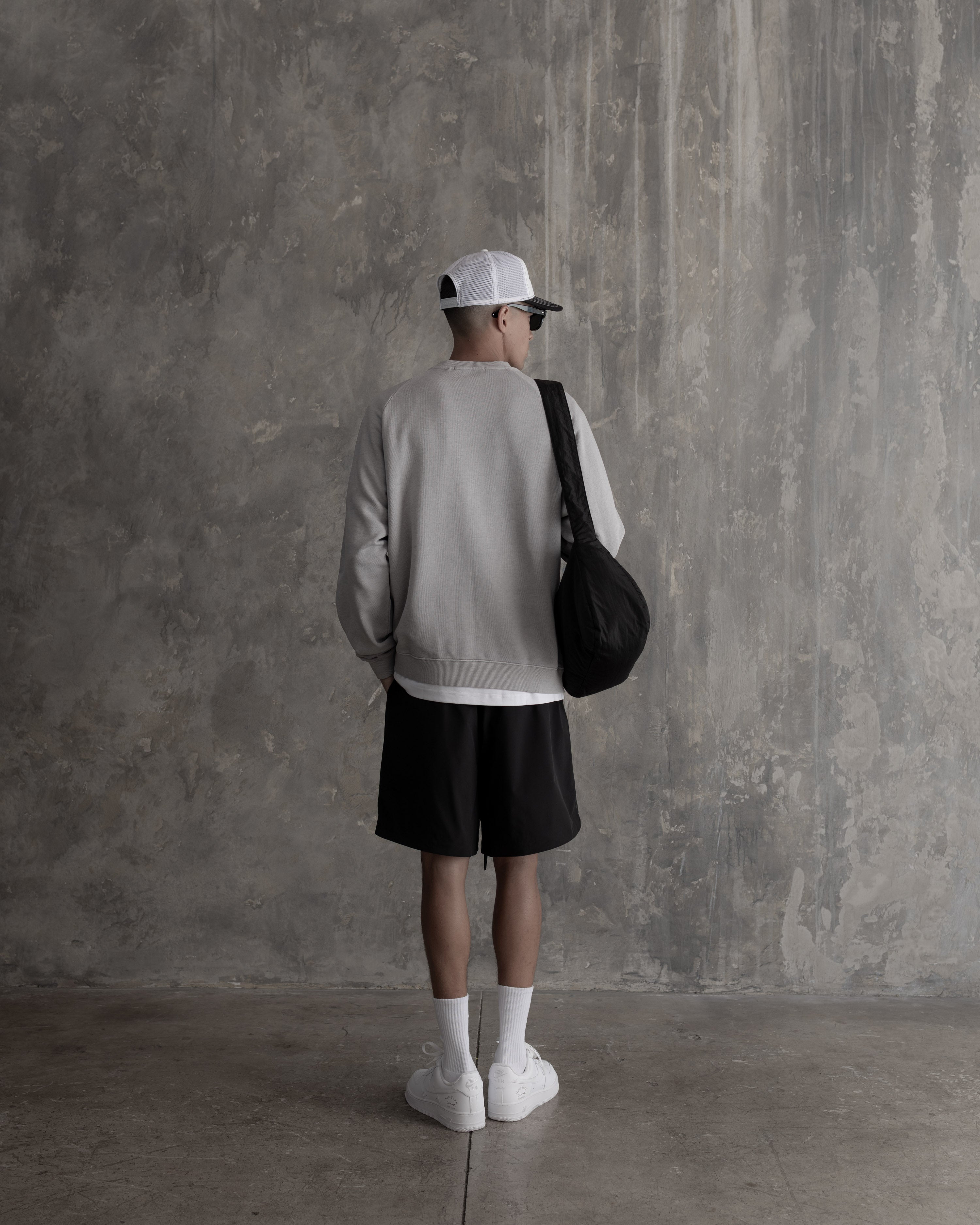 Stack Logo Raglan Crewneck - Vintage Washed
