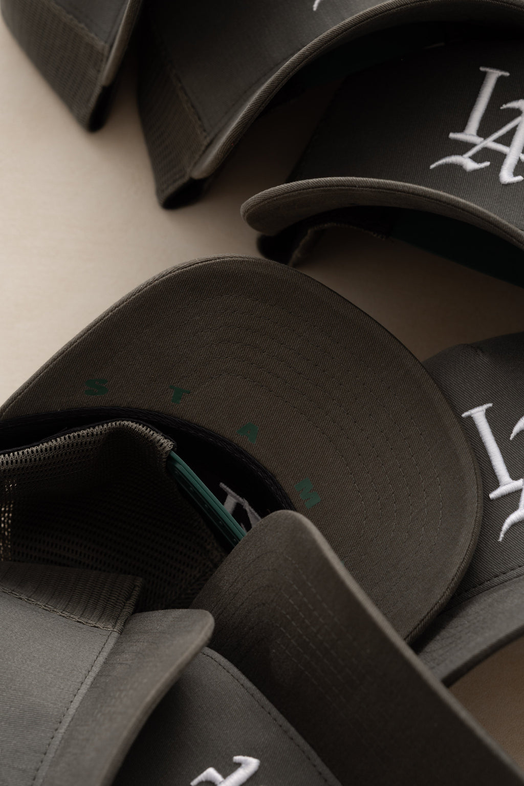 LA 001 Brushed Twill Trucker