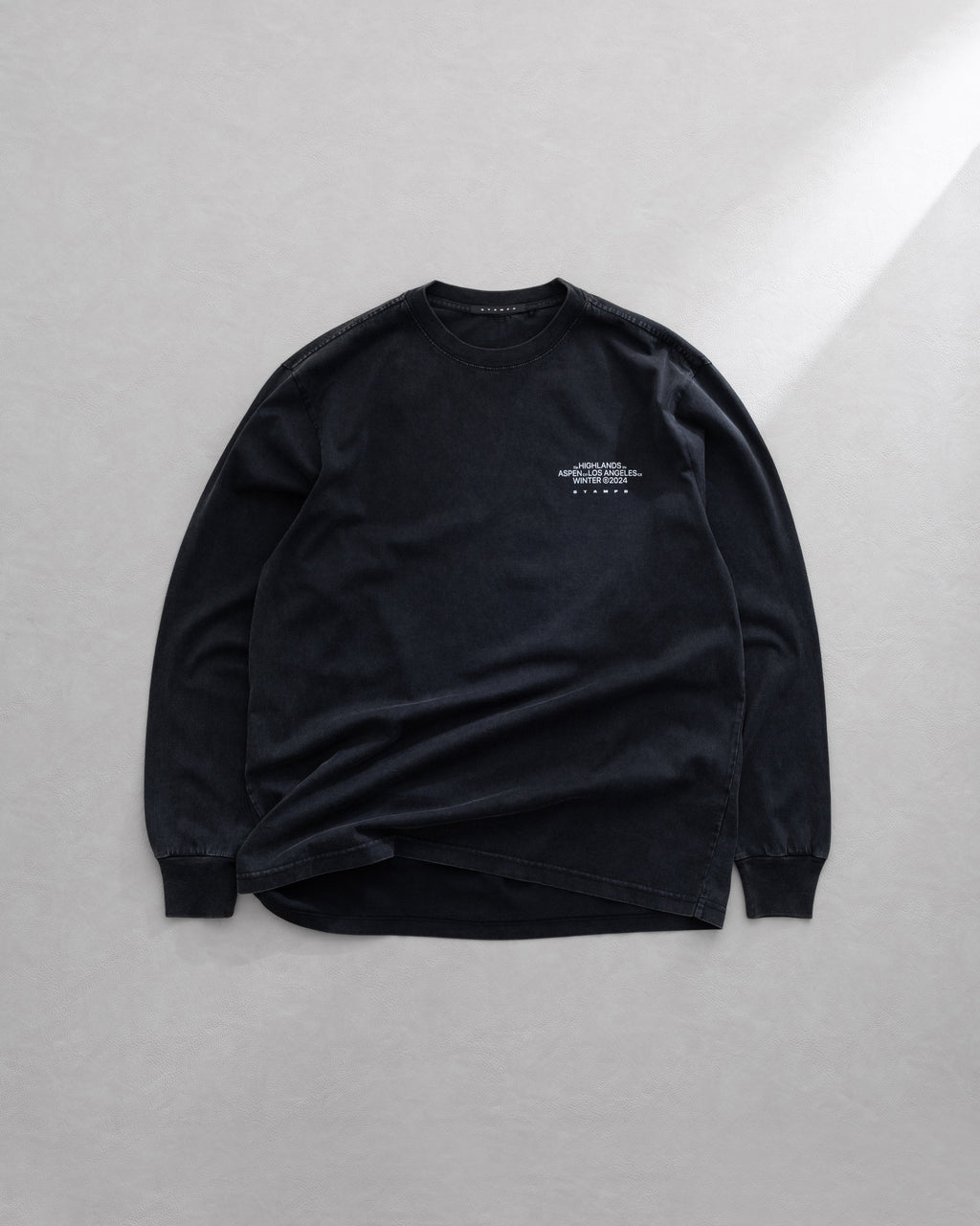 Mountain Peak LS Relaxed Tee - Snow  Washed