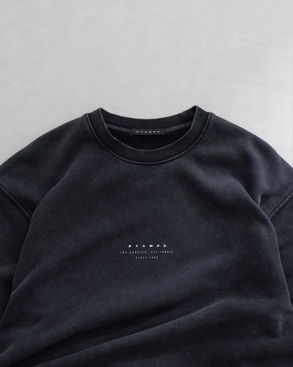 Strike Stack Logo Crewneck - Snow Washed