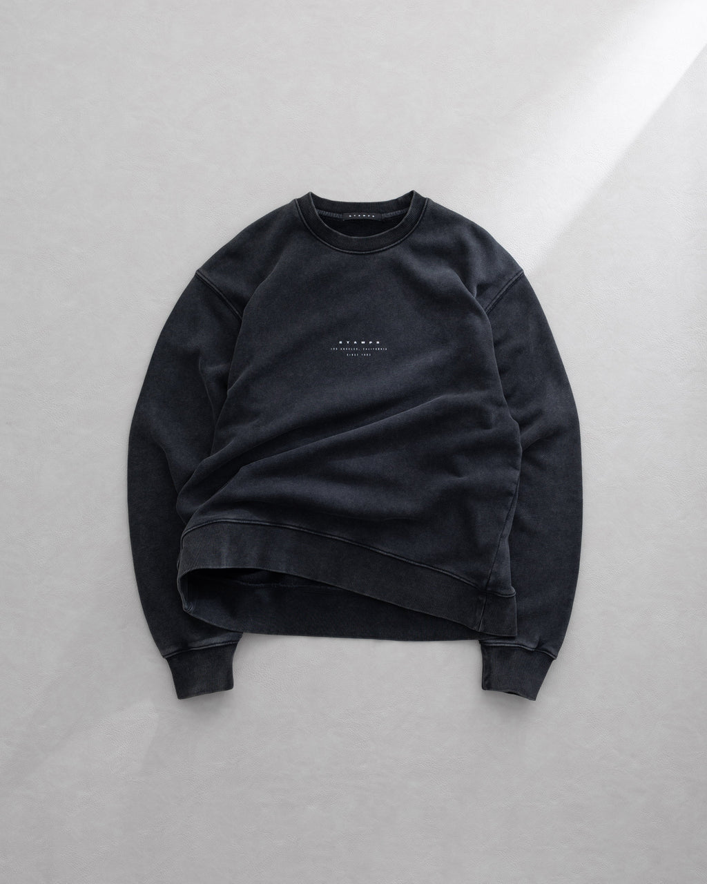 Strike Stack Logo Crewneck - Snow Washed