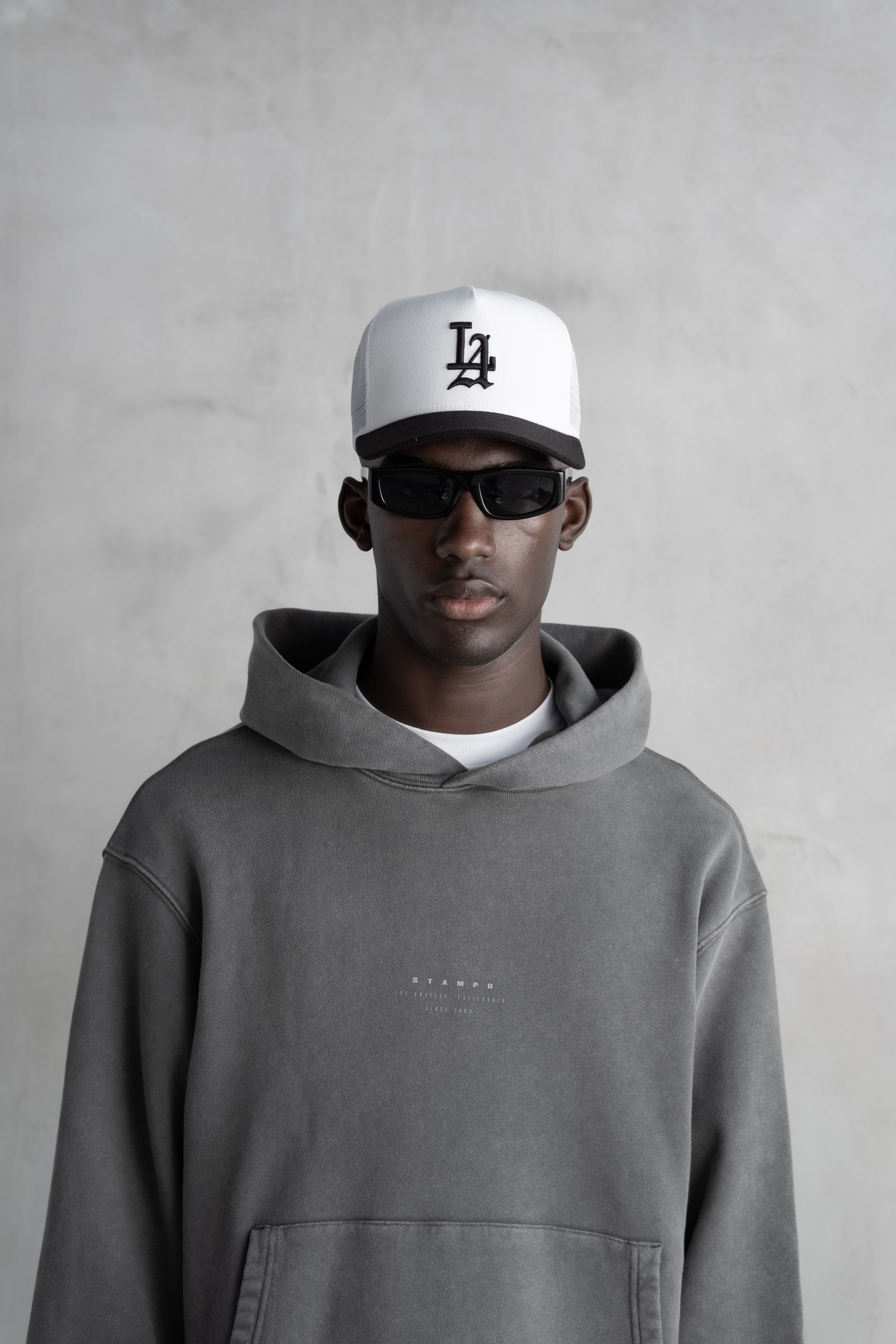 Strike Stack Logo Core Hoodie - Snow Washed