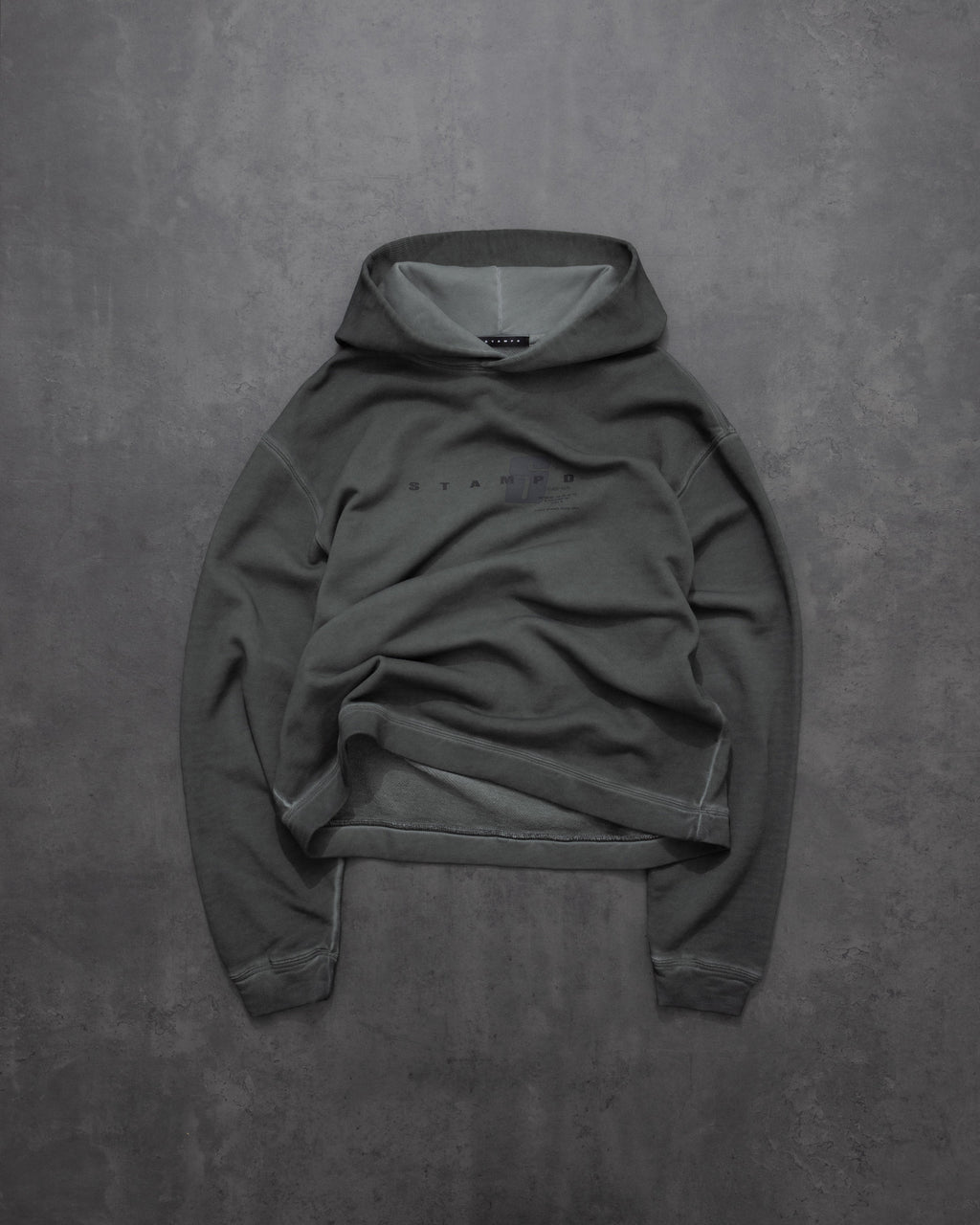S24 Transit Oil Washed Cropped Hoodie