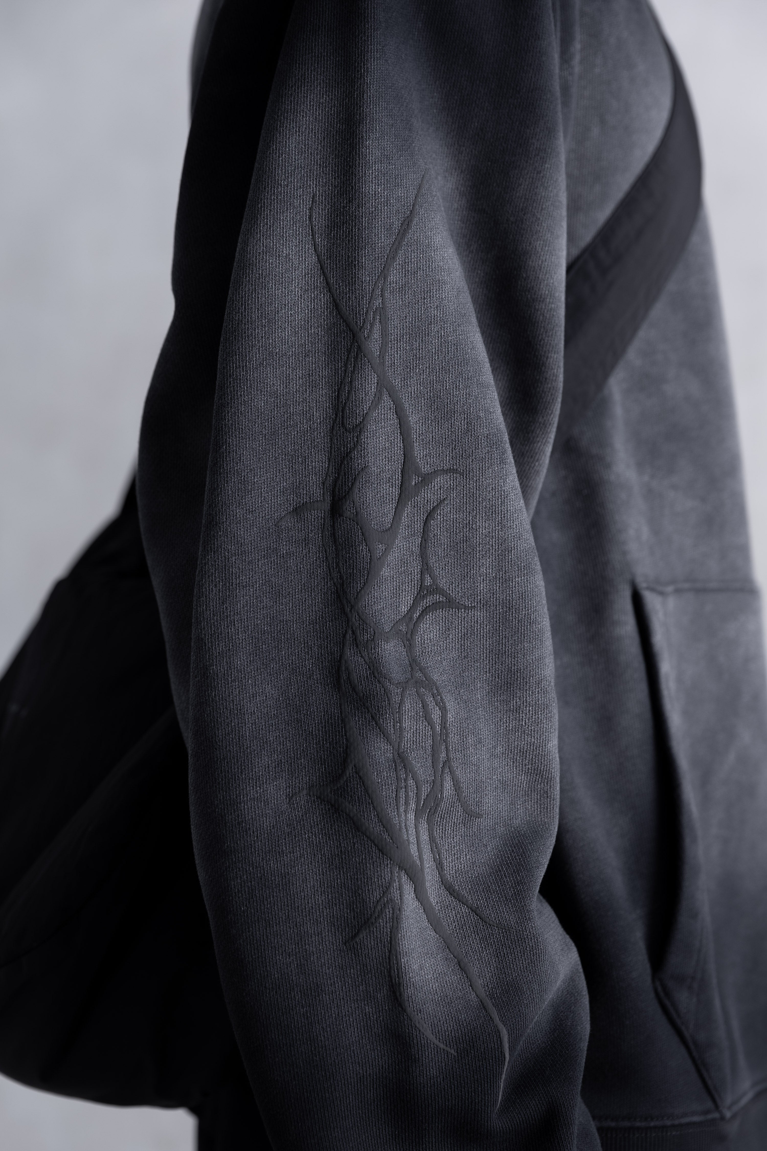 Neo Tribal Core Hoodie - Dip Dyed