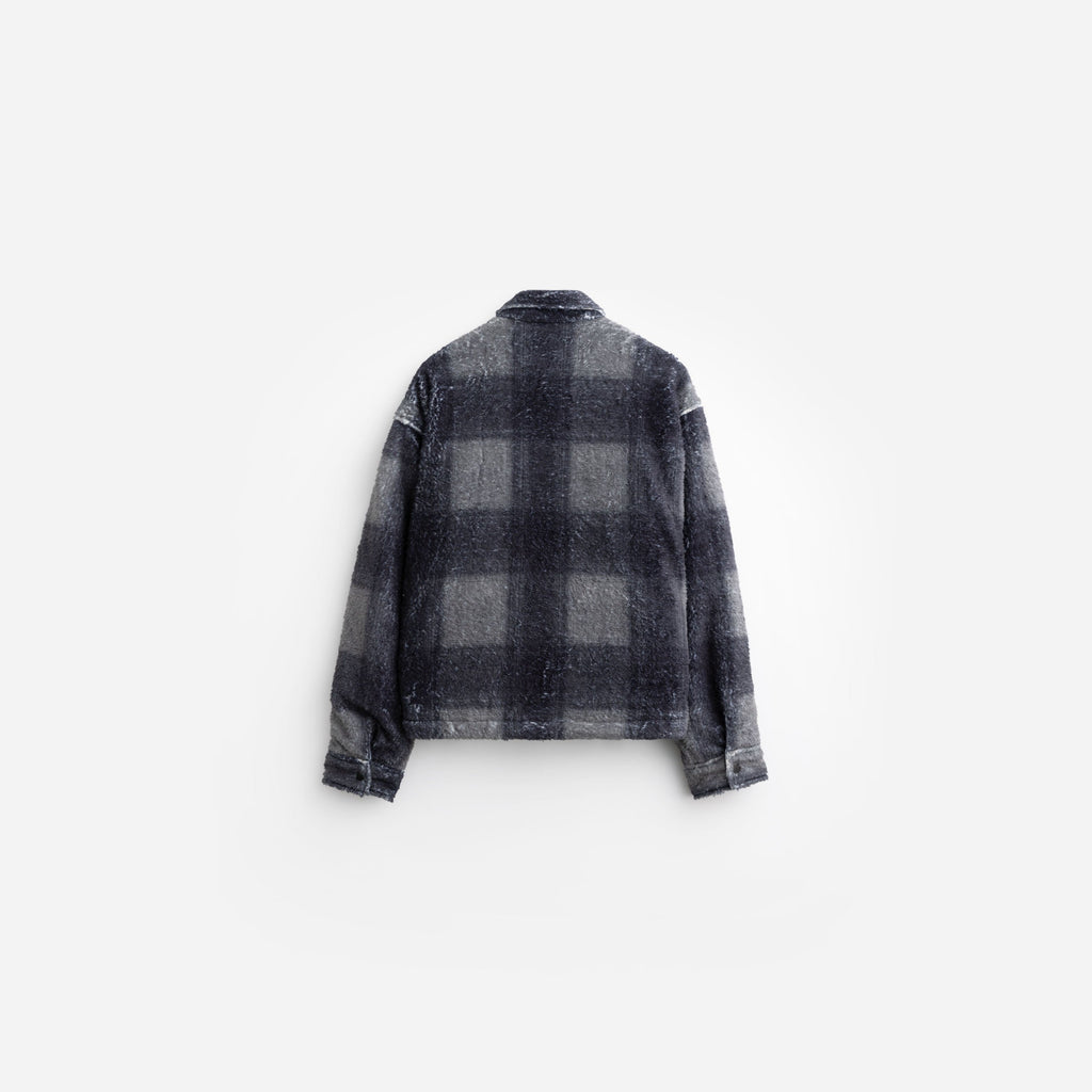 Plaid Cropped Sherpa Buttondown
