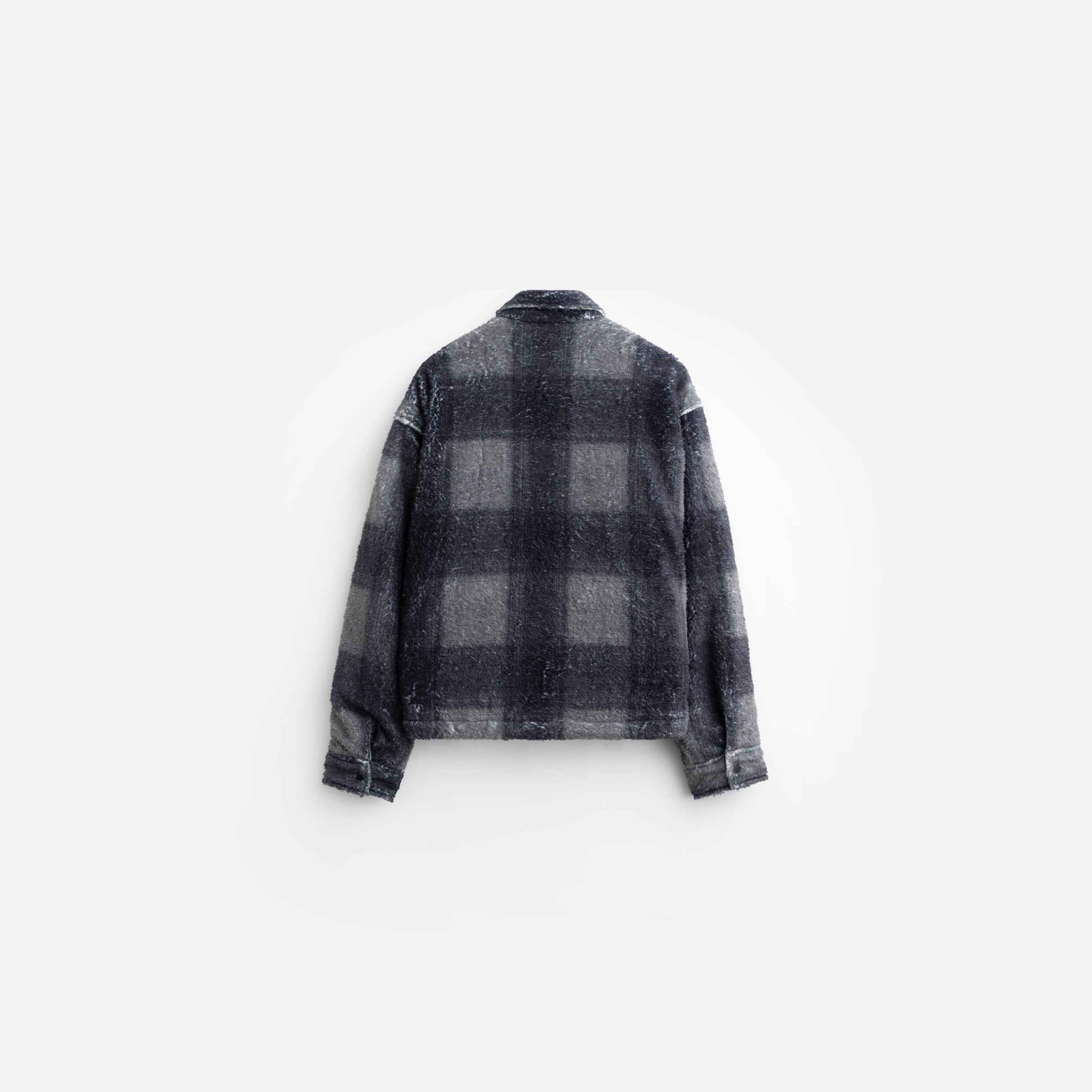 Plaid Cropped Sherpa Buttondown