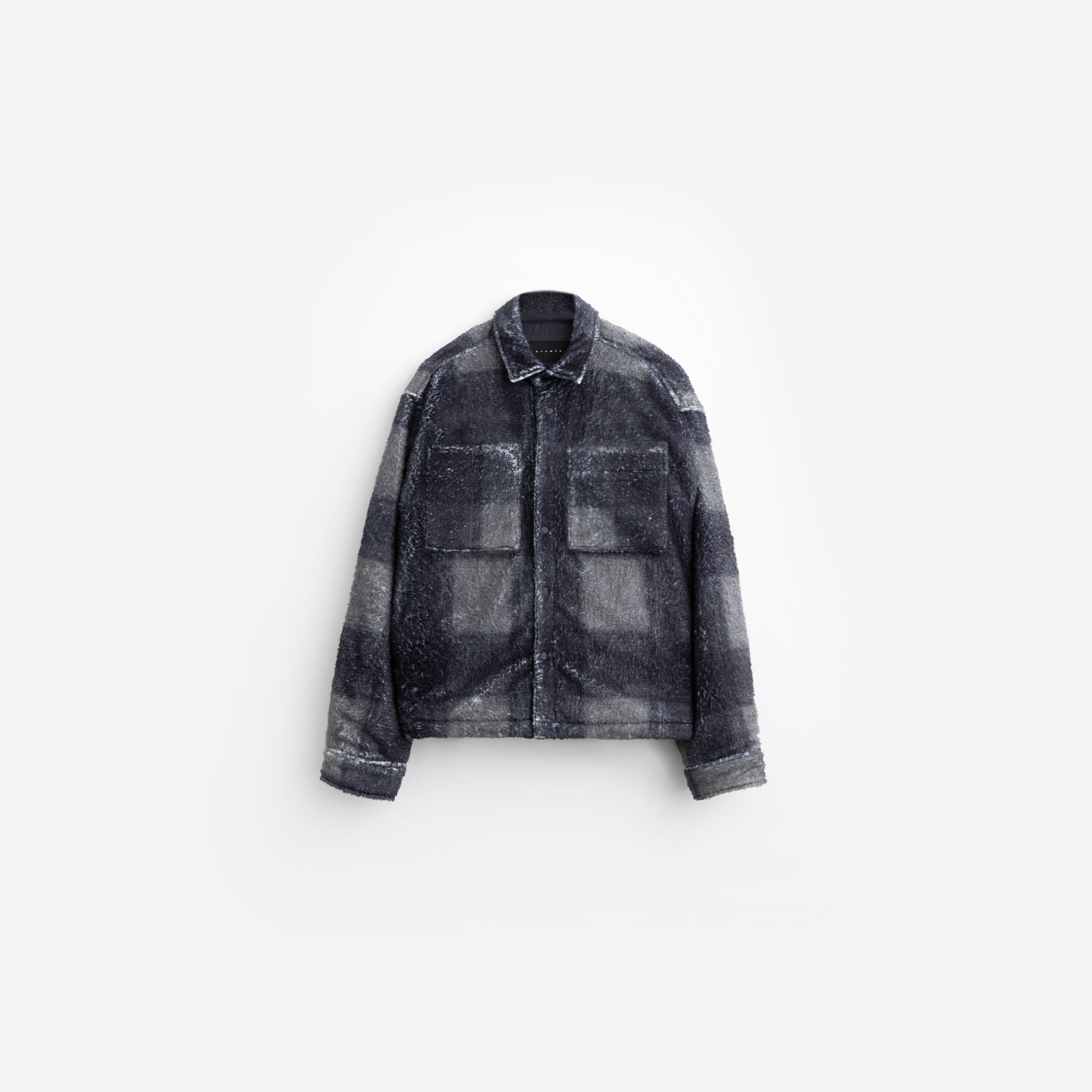 Plaid Cropped Sherpa Buttondown