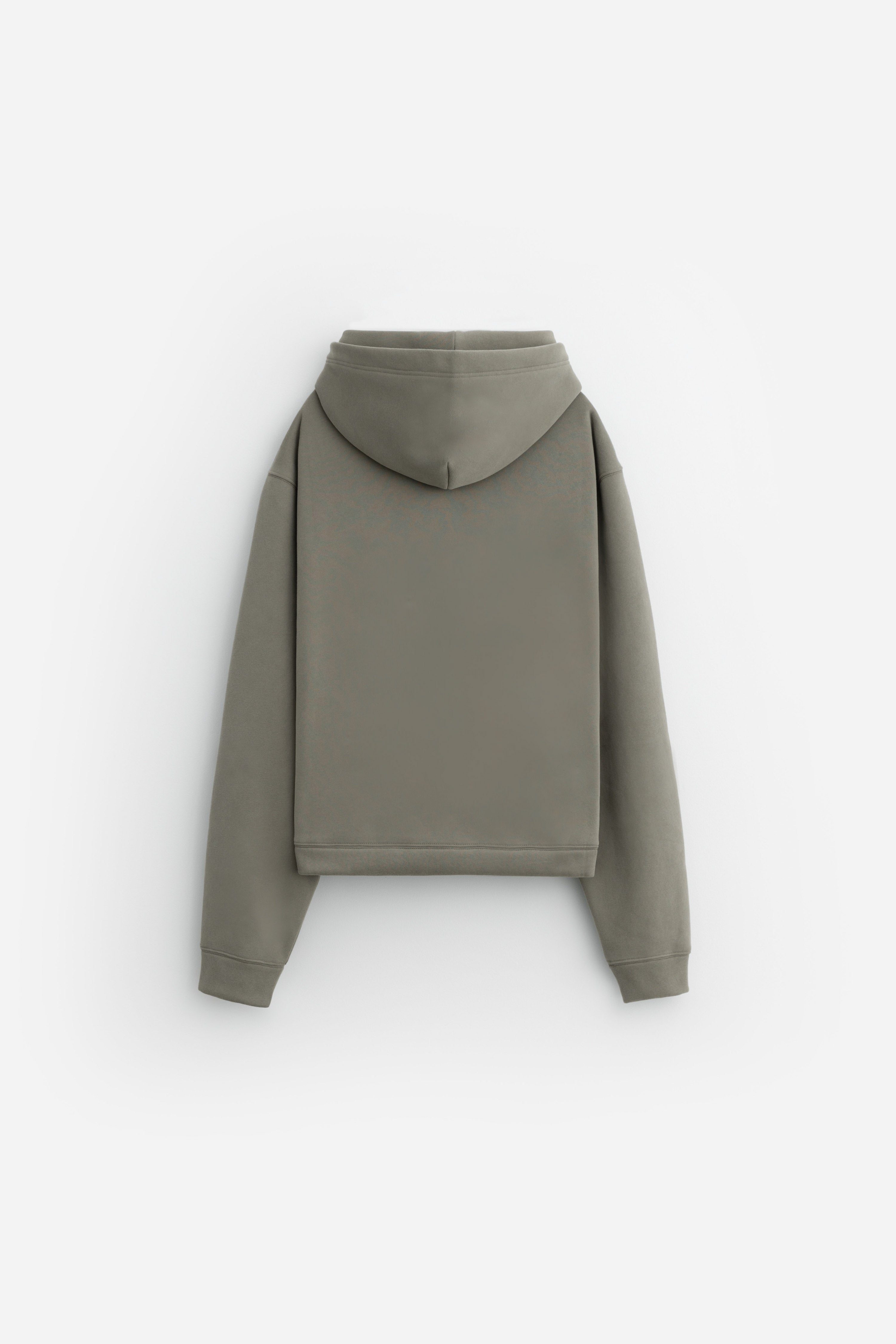 Cropped Fleece Hoodie
