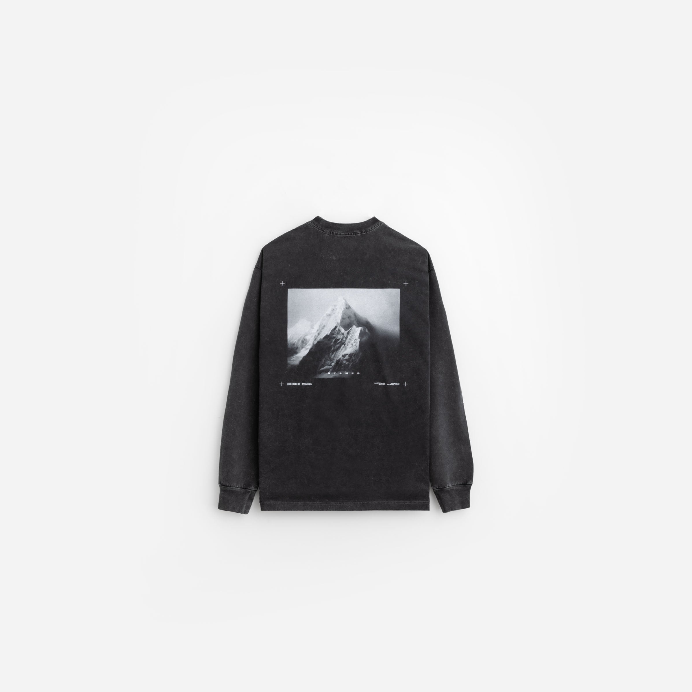 Mountain Peak LS Relaxed Tee - Snow  Washed